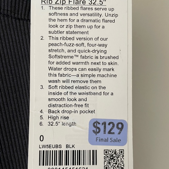 Lulu lemon bell bottom Grey pant - Picture 7 of 7